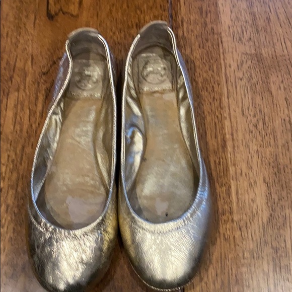 Tory Burch Eddie Metallic Gold flats - Picture 6 of 6